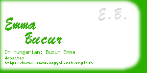 emma bucur business card